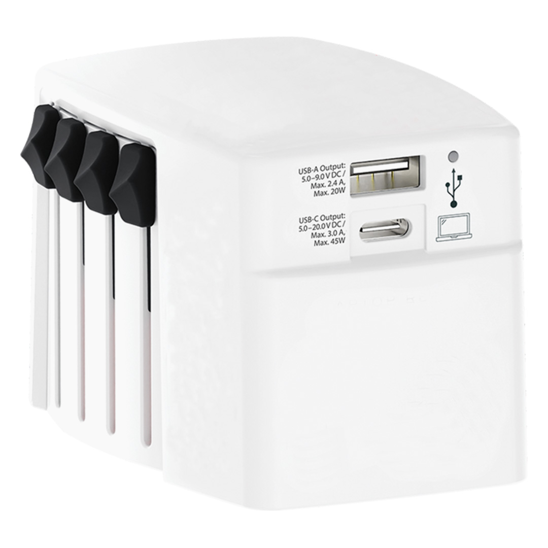 World travel multi-adapter 45W