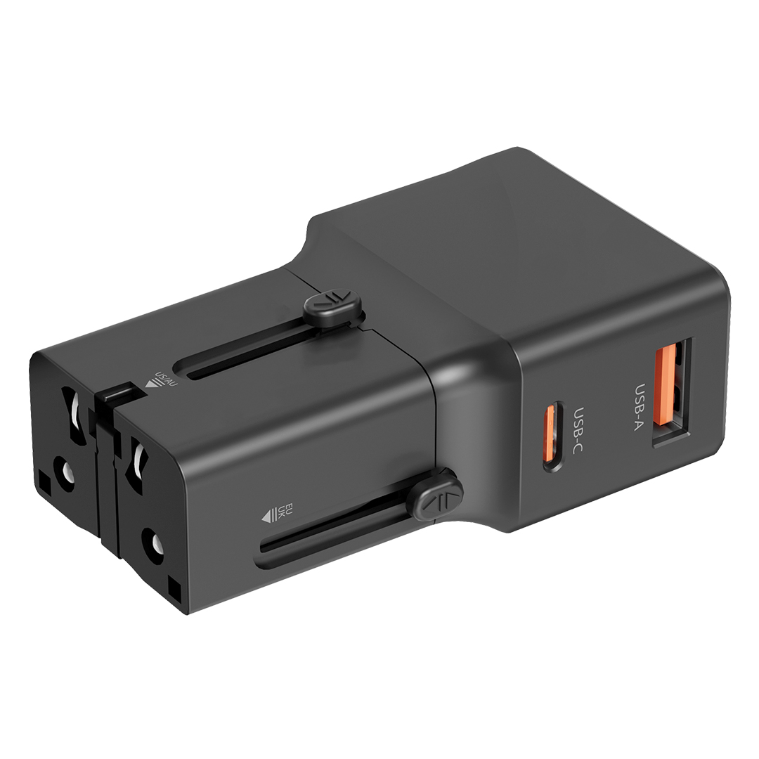 Universal travel wall charger, 25W