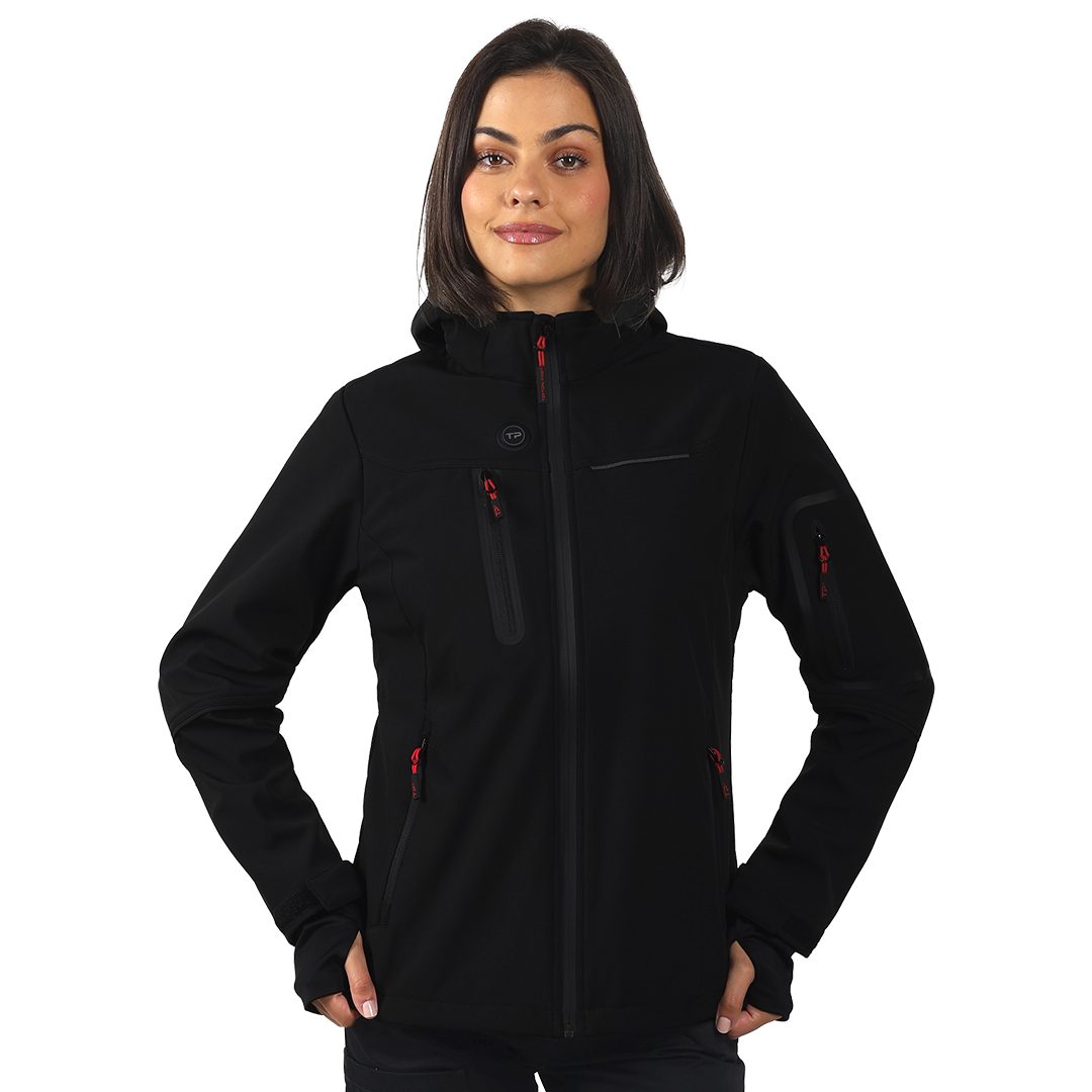Women's softshell jacket with heating system