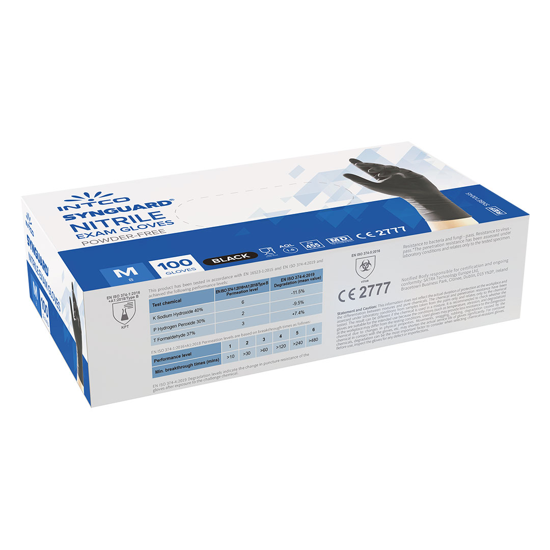 Nitrile disposable gloves, 100 pc
