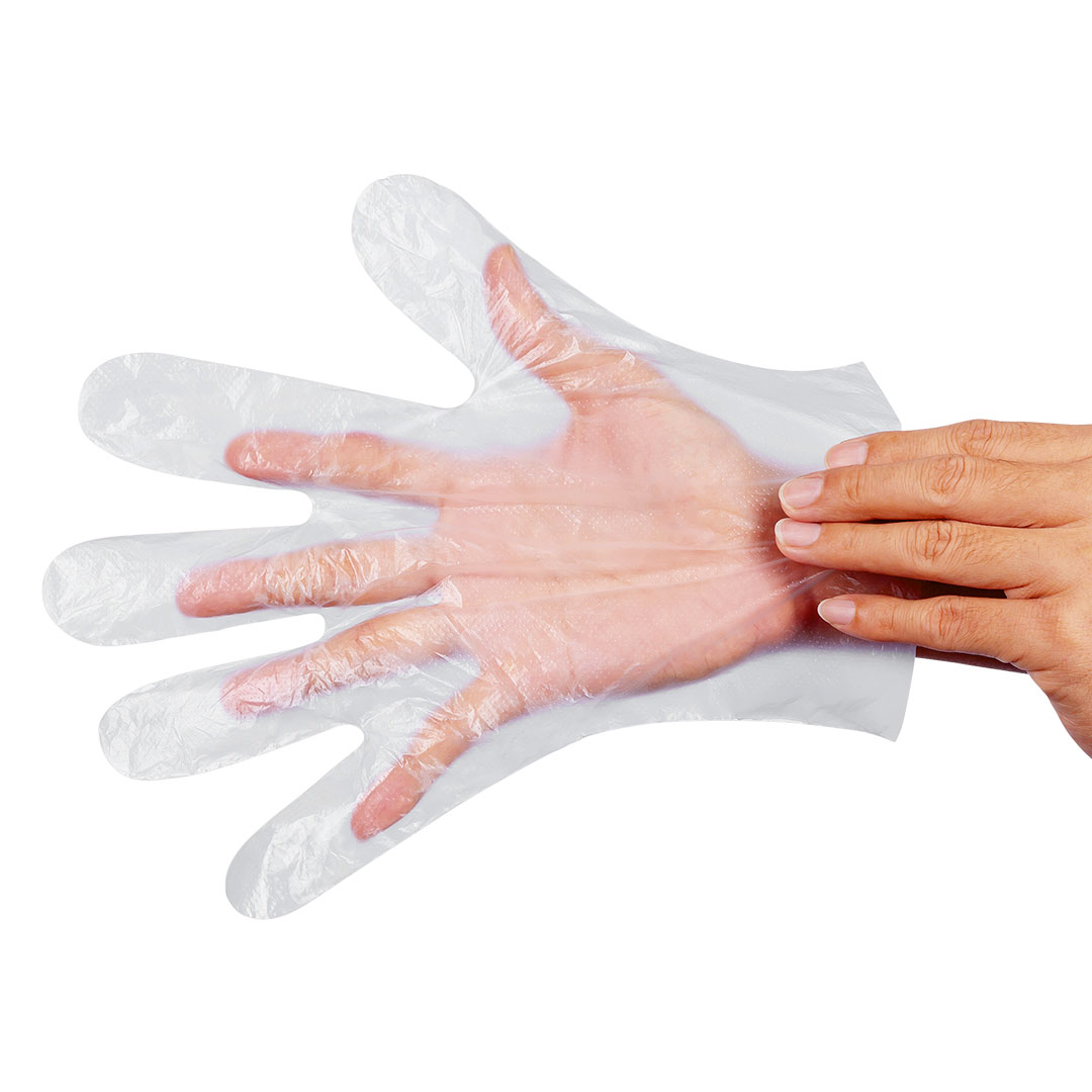 Disposable PE gloves, 100 pcs