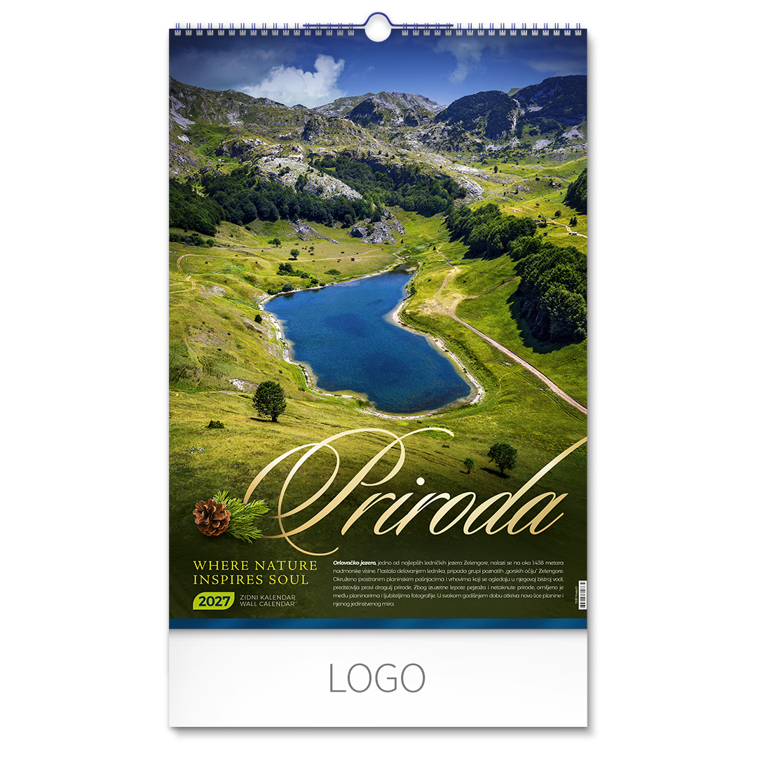 Wall calendar, 7 pages, B3 format