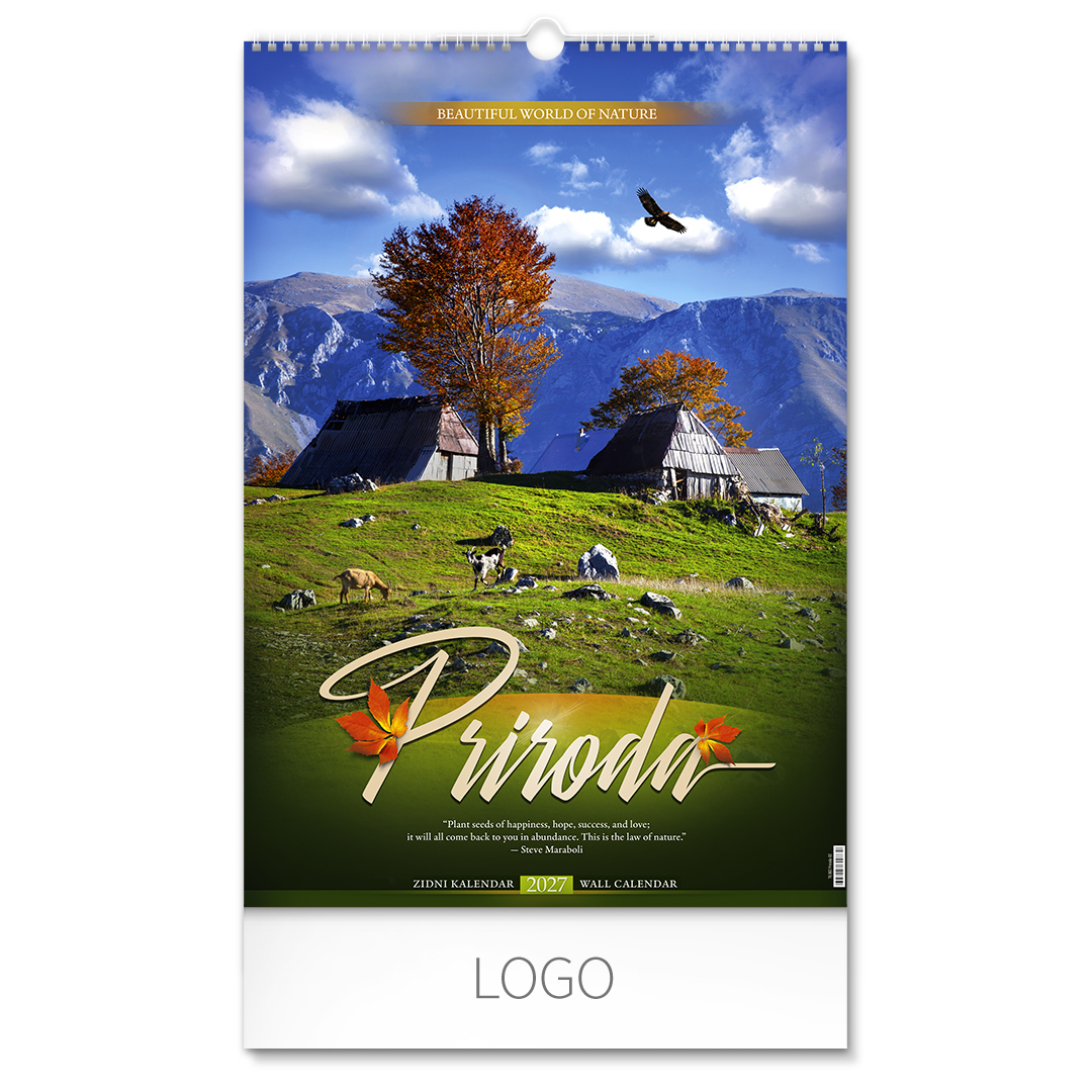 Wall calendar, 7 pages, B3 format