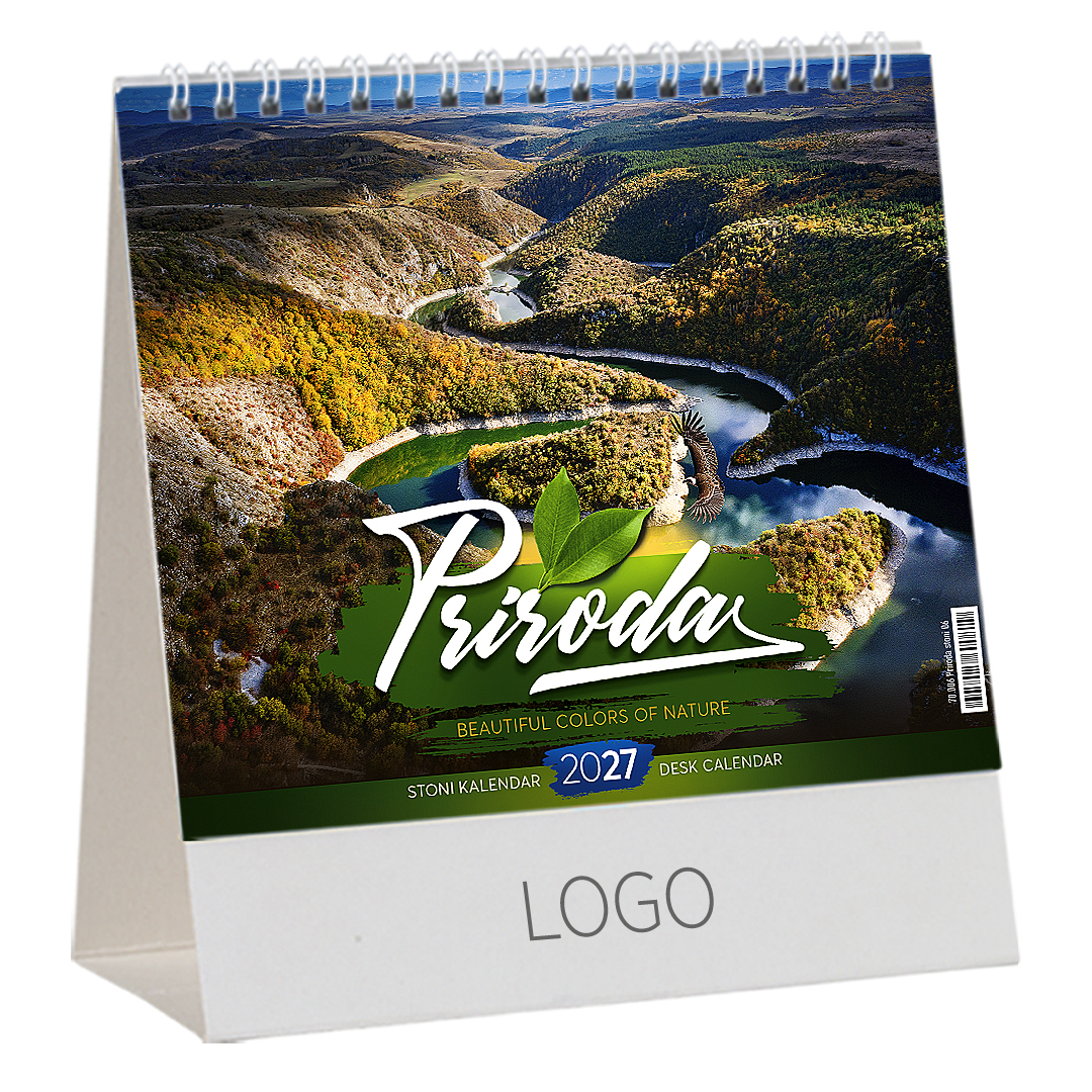 PRIRODA STONI I, desk calendar, 13 pages, 15.5 x 13 cm